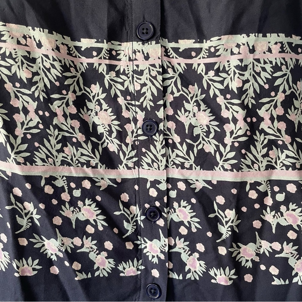 National Pull On Floral Midi Skirt Women's M Petite Challis Pockets Fairy Boho - Picture 6 of 15